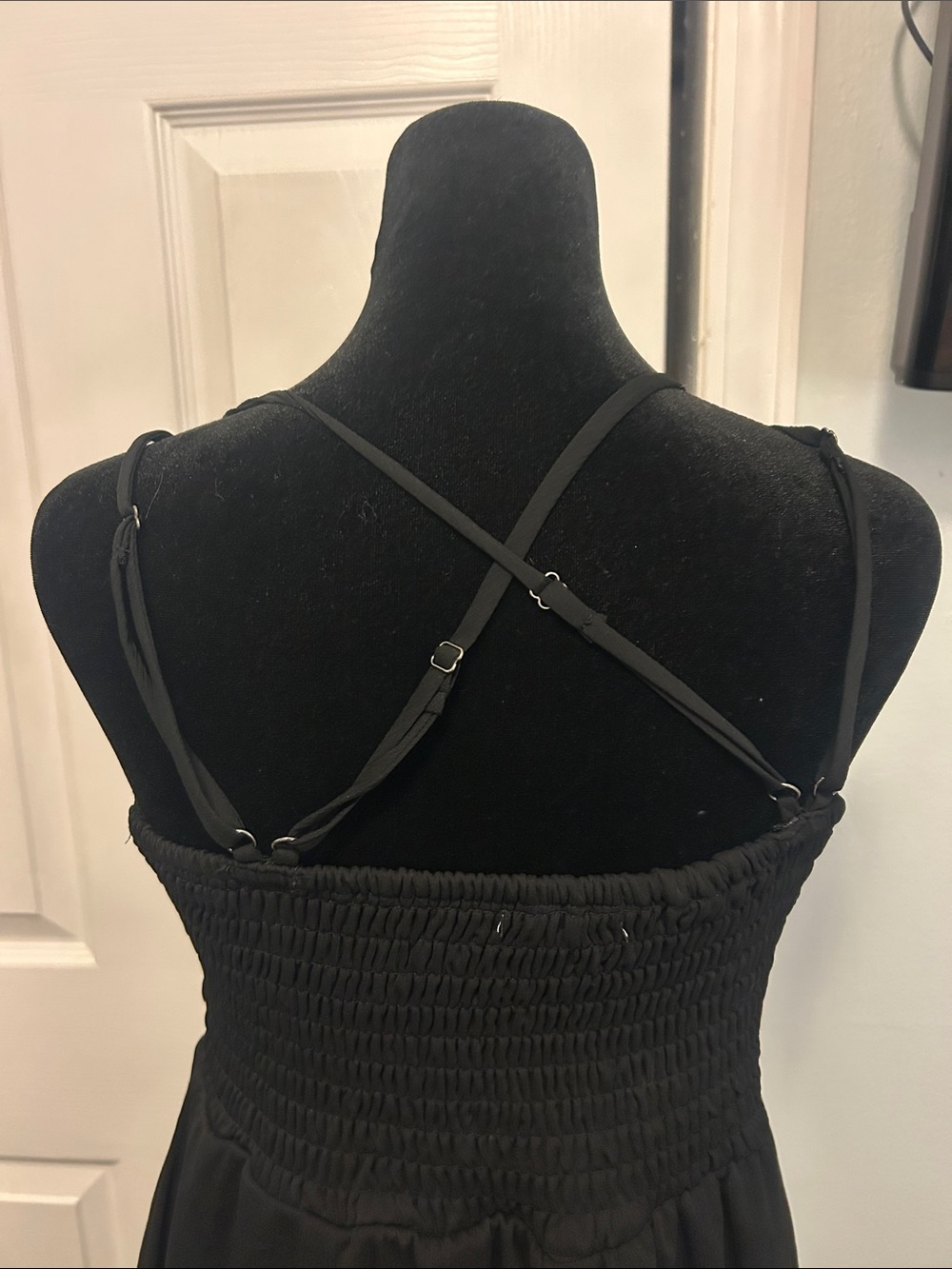 Maurices Black Lace Bodice V-Neck Mini Dress - Picture 3 of 7